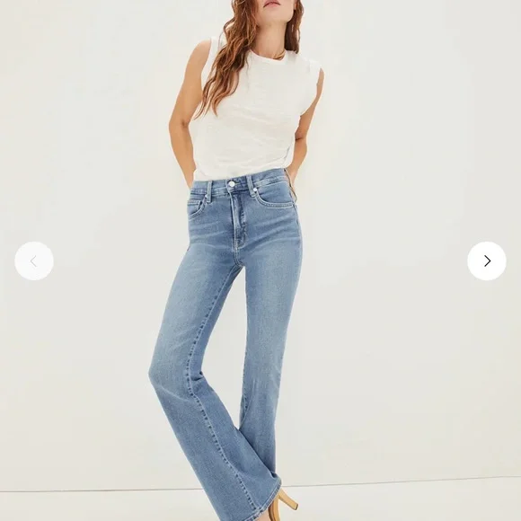 Veronica Beard jeans Beverly skinny flare high rise jean